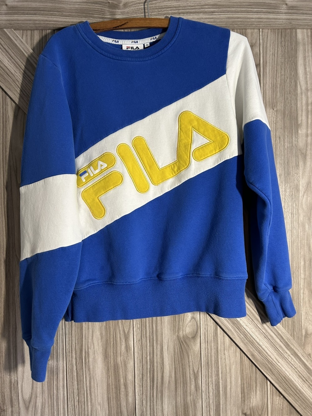 FILA x Urban Outfitters Alexa Colorblock Crewneck Sweatshirt - Size S
